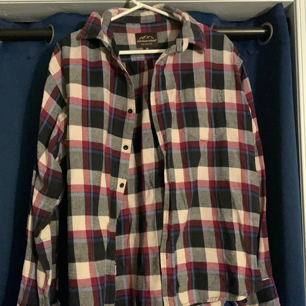 Mountain Ridge Mens Medium Flannel Long Sleeve